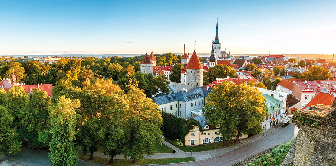 A bird’s eye view of Estonia’s capital, Tallinn